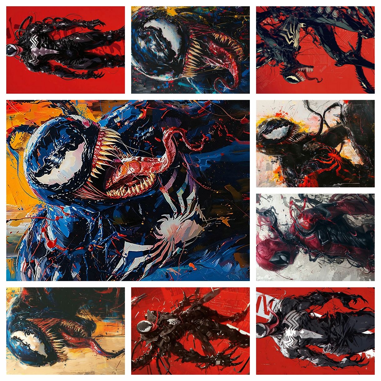 Resin Art Supplies - Anime Marvel venom spider-man Diamond Painting