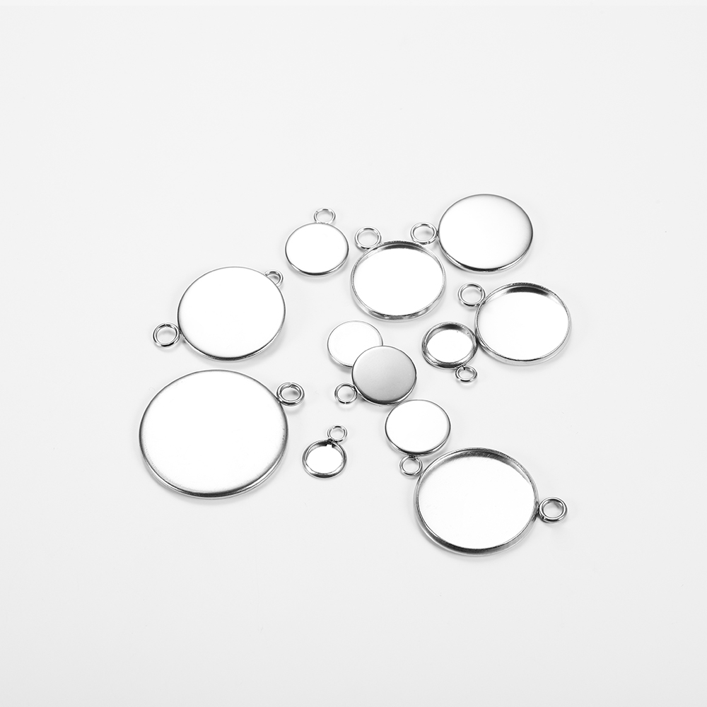 Resin Art Frame - 20pcs 6-25 mm Stainless Steel Round