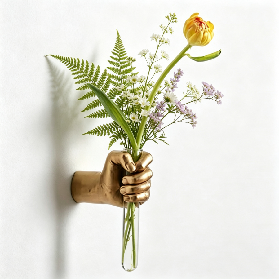 Resin Art Youtube - Resin Hand Wall Hanging Vase with