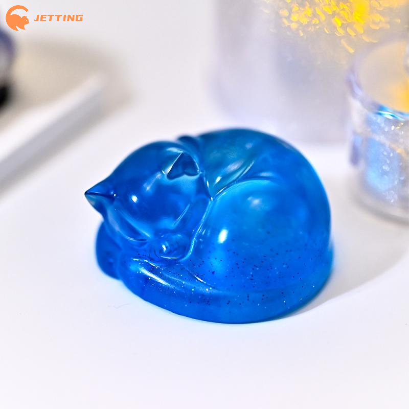 Resin Art Tools - 1PCS Sleeping Cat Dog Ornament Silicone