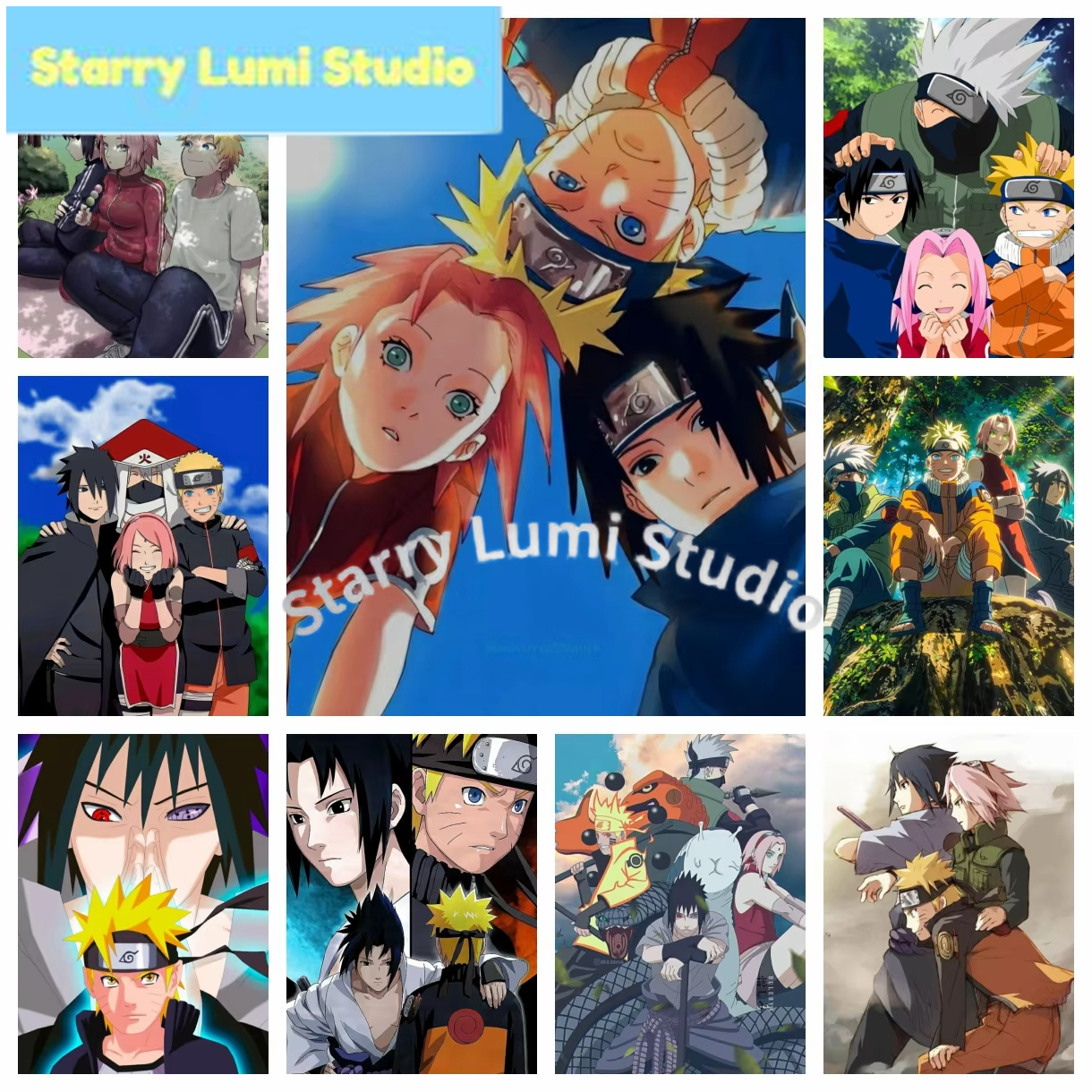 Resin Art Class - Naruto Shippuden Class Seven Diamond Painting