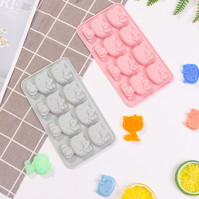 Resin Art Tools - Cute Kitty Silicone Mold Ice Grid