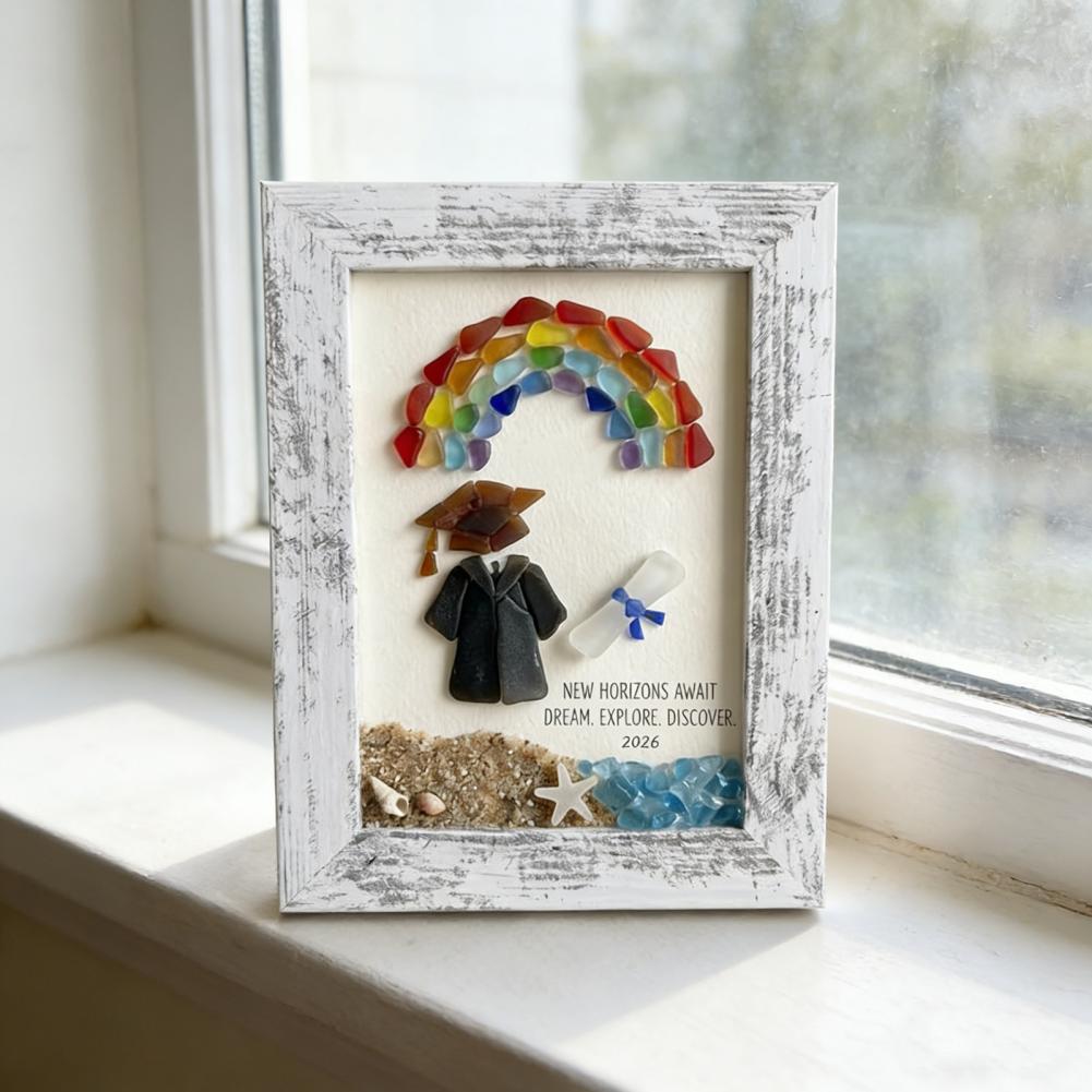 Resin Art Class - Balanced Sea Glass Arrangement Handmade Sea