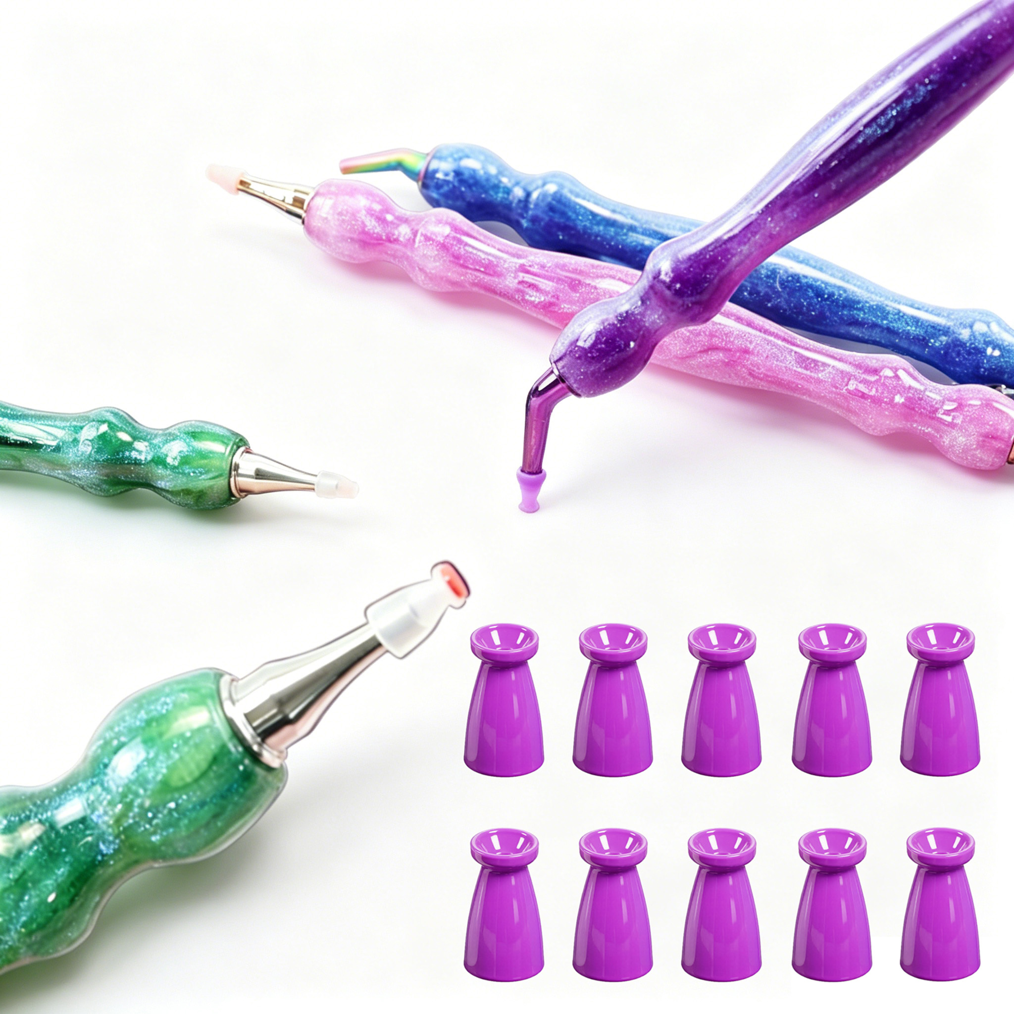 10Pcs Silicone Diamond Paintin – обзор и цена Resin Art Tools