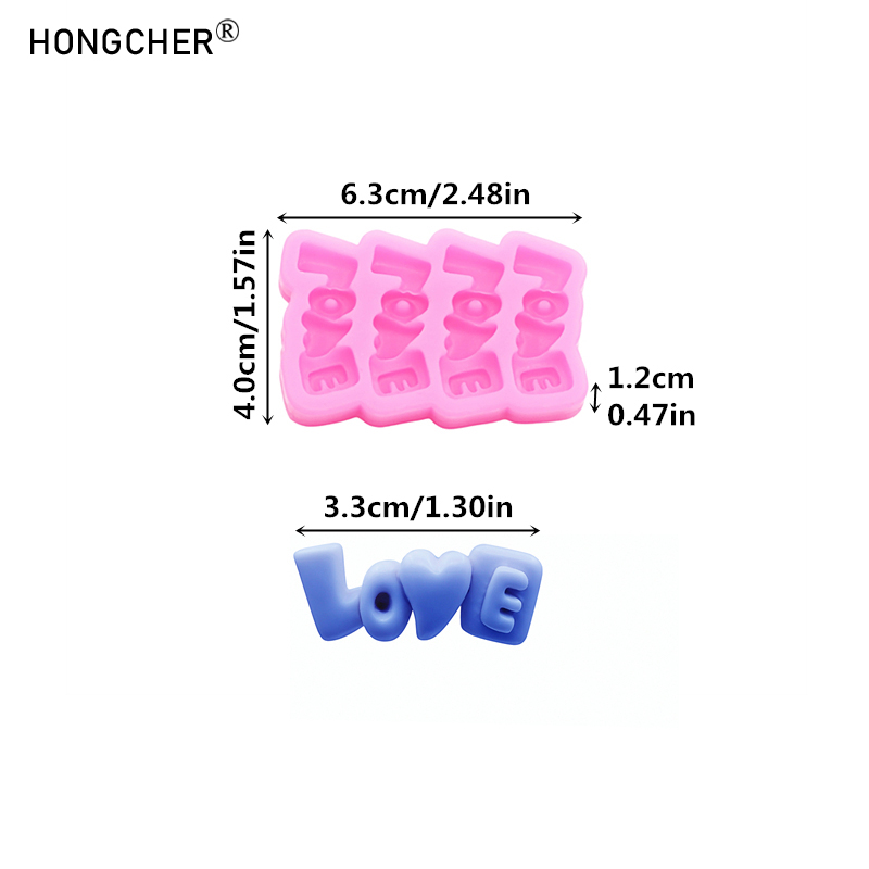 LOVE letters silicone mold diy – обзор и цена Resin Art Phone Case