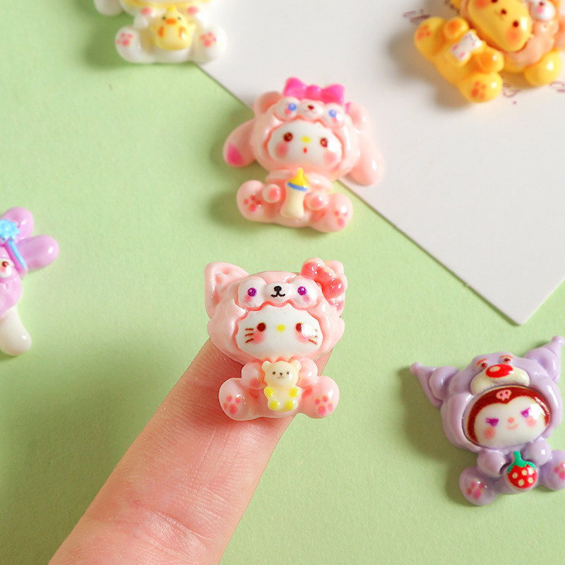 18/20PCS Cute Cartoon Animals  – обзор и цена Resin Art Phone Case