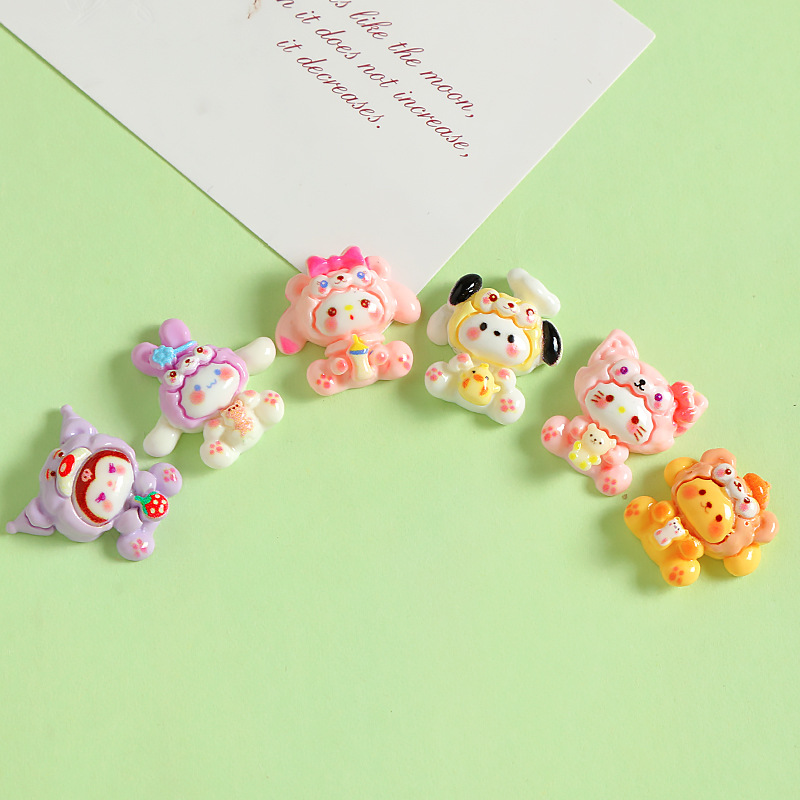 18/20PCS Cute Cartoon Animals  – обзор и цена Resin Art Phone Case