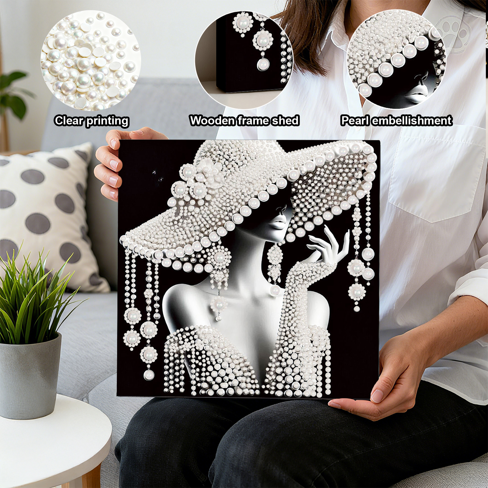 DIY Ladies Pearl Painting Art  – обзор и цена Resin Art Frame