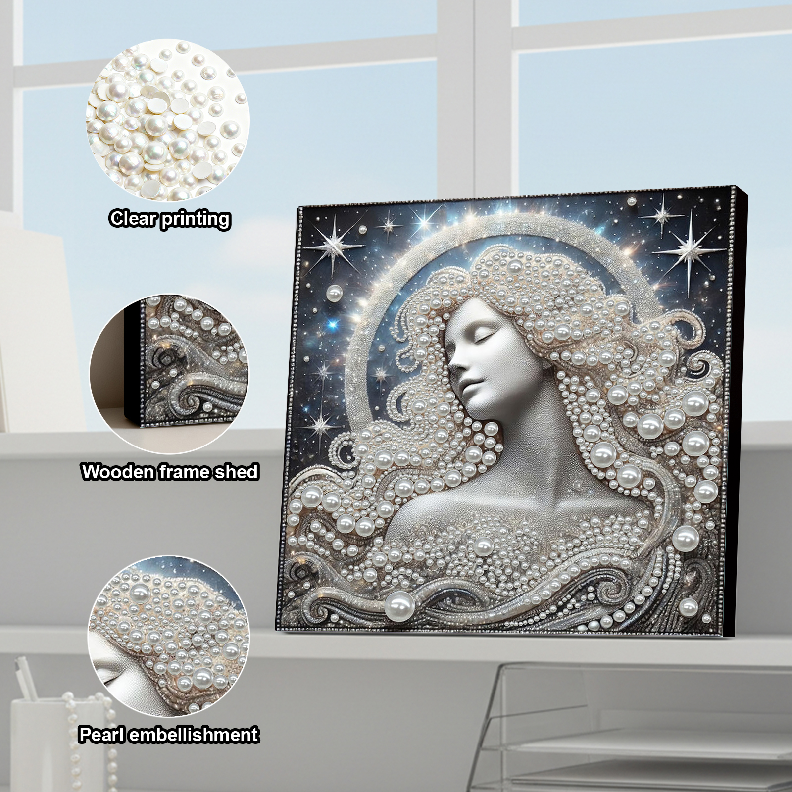 DIY Ladies Pearl Painting Art  – обзор и цена Resin Art Frame