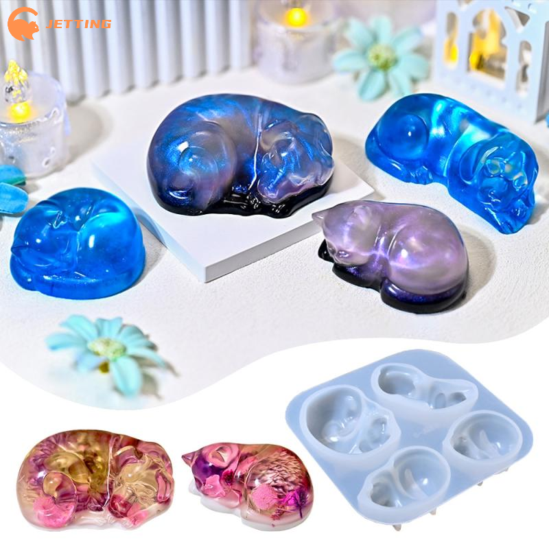 1PCS Sleeping Cat Dog Ornament – обзор и цена Resin Art Tools