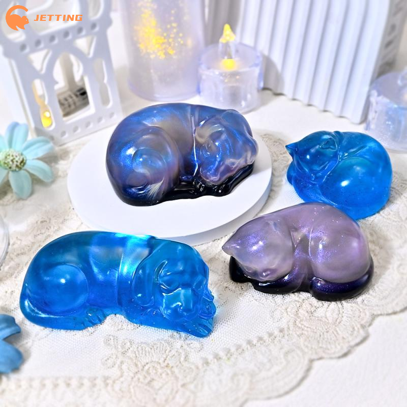 1PCS Sleeping Cat Dog Ornament – обзор и цена Resin Art Tools