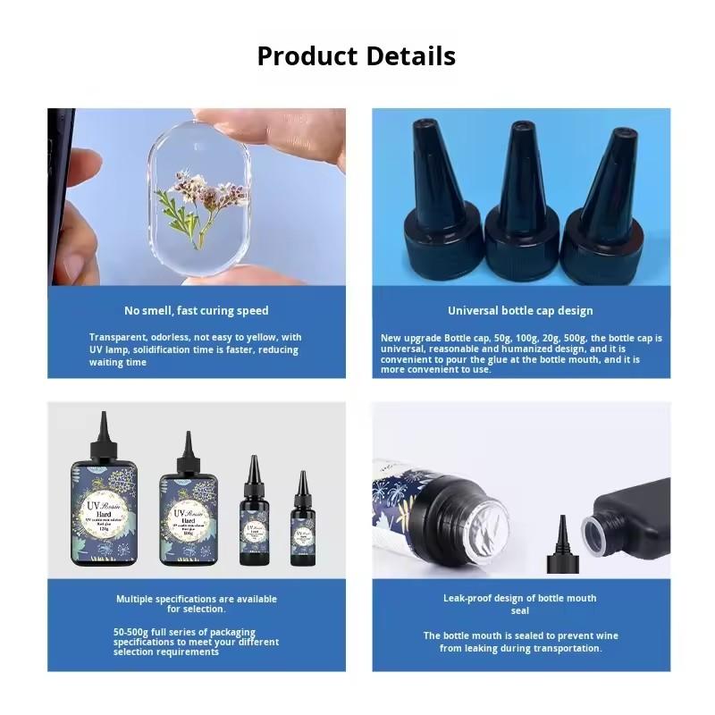 1/2Pcs Crystal Clear Hard UV R – обзор и цена Resin Art Supplies