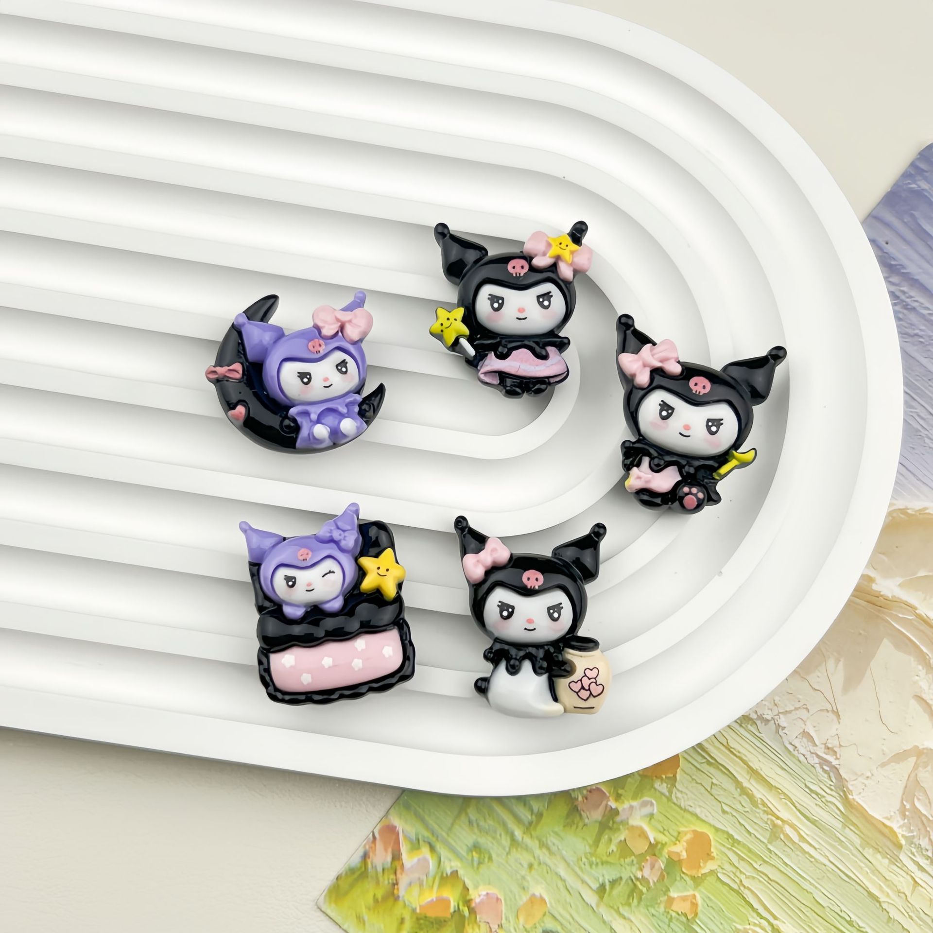 5pcs Cartoon small card good n – обзор и цена Resin Art Phone Case