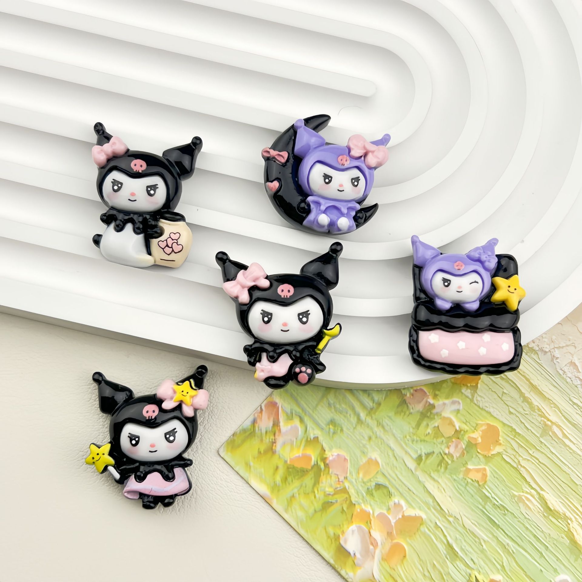 5pcs Cartoon small card good n – обзор и цена Resin Art Phone Case