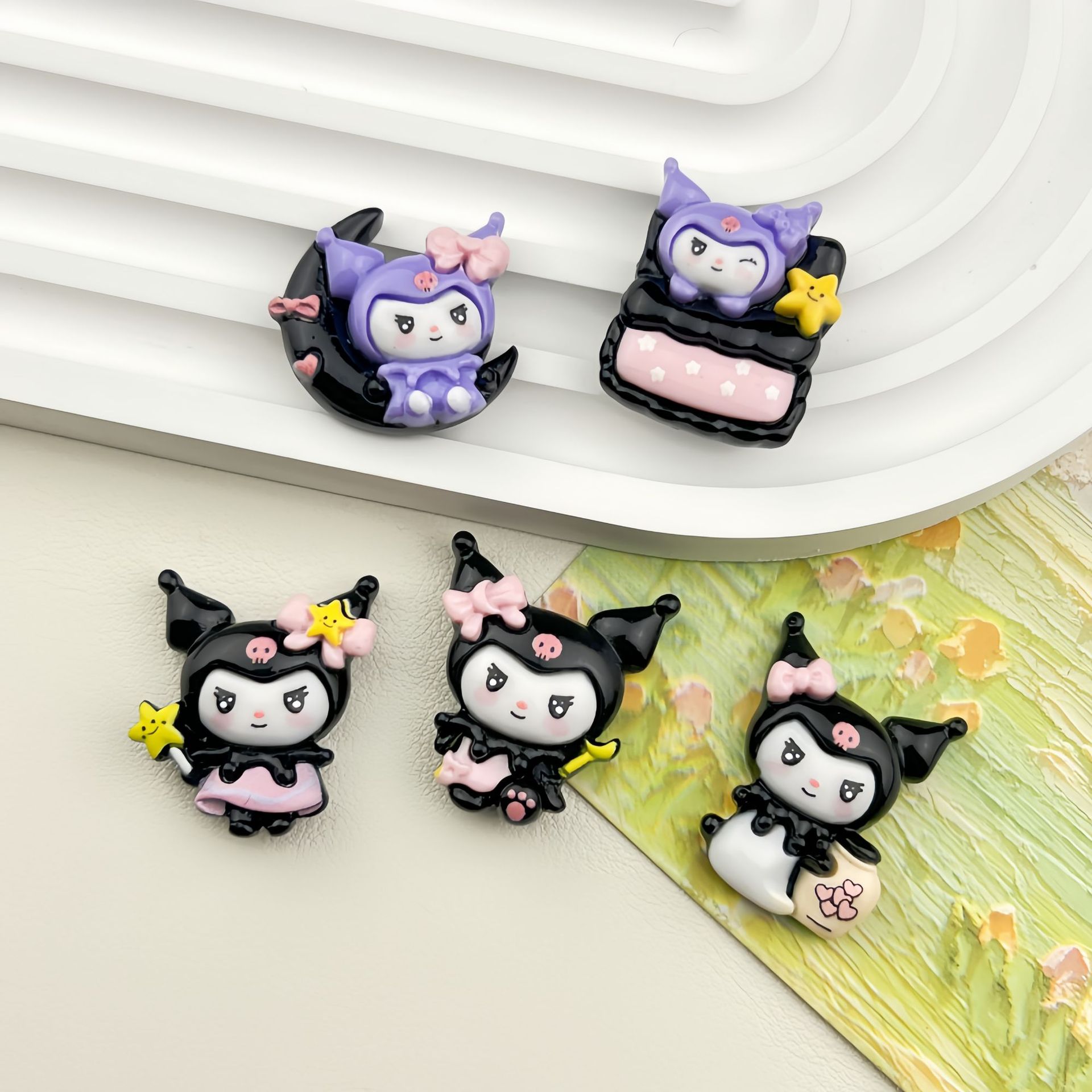 5pcs Cartoon small card good n – обзор и цена Resin Art Phone Case