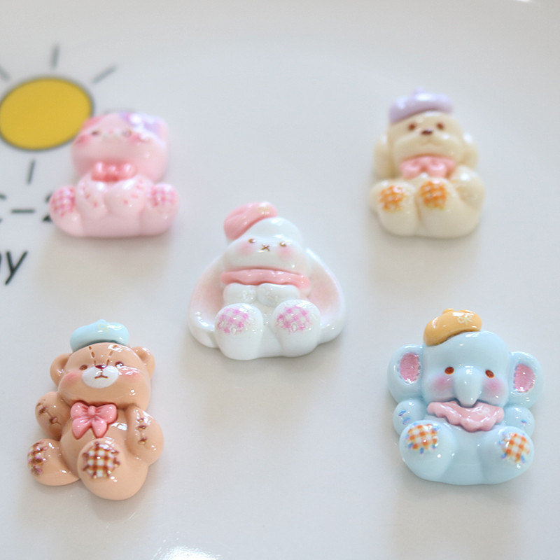 10pcs Cartoon shiny animal lon – обзор и цена Resin Art Phone Case