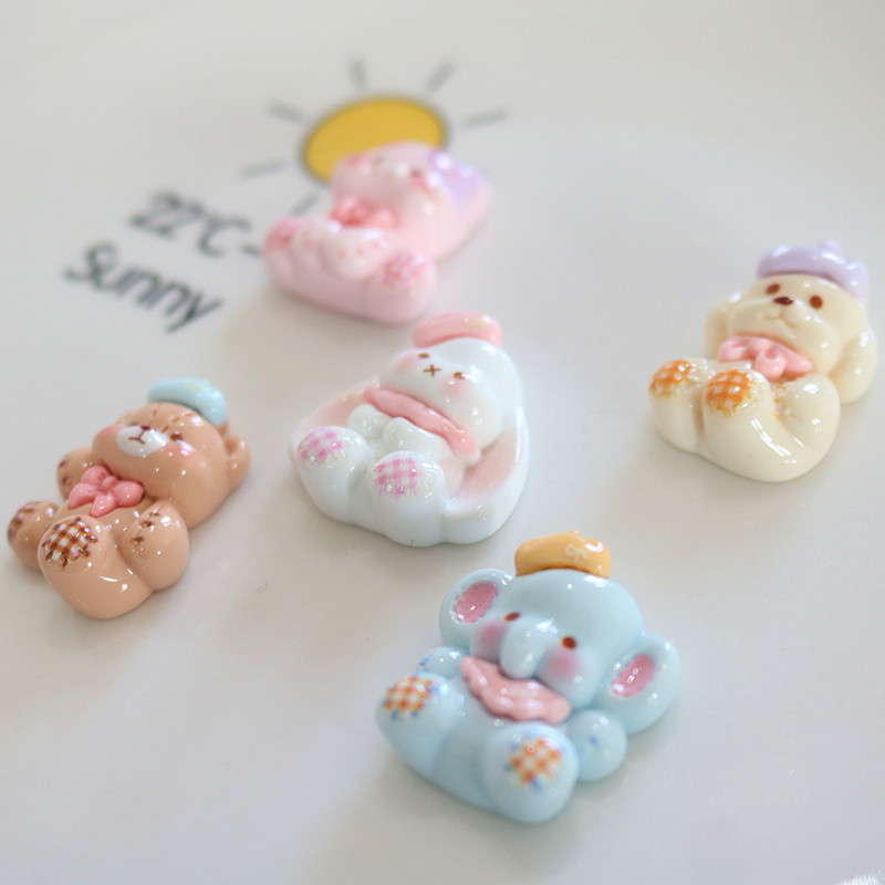 10pcs Cartoon shiny animal lon – обзор и цена Resin Art Phone Case