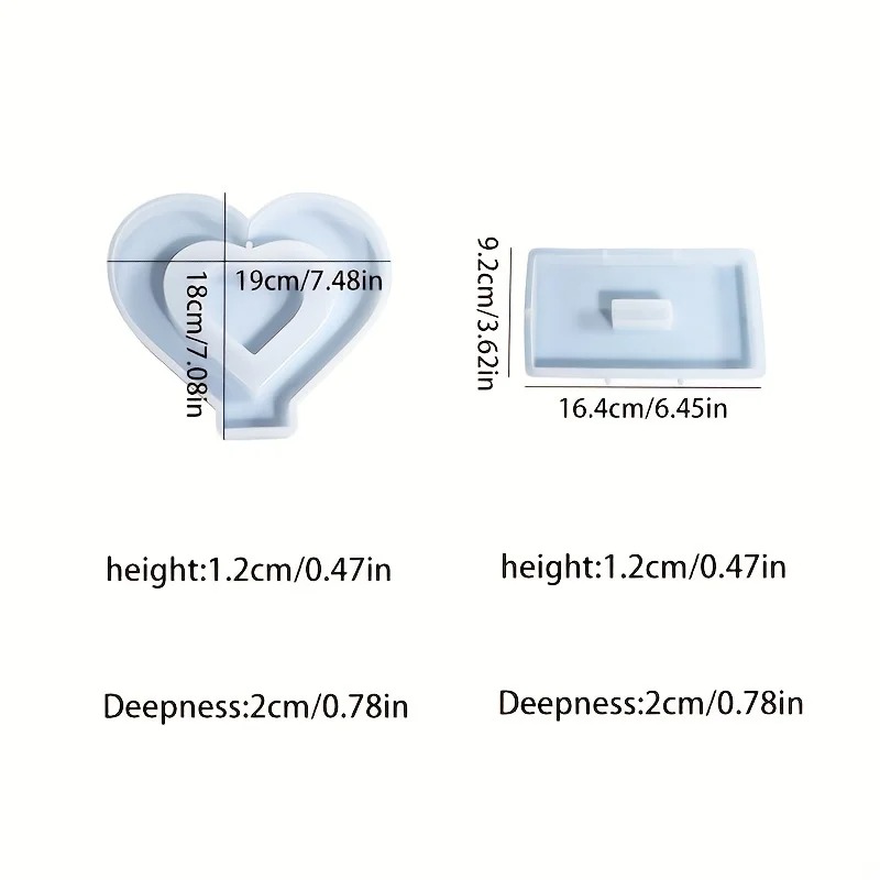 Heart Resin Molds, 2 Pieces Lo – обзор и цена Resin Art Frame