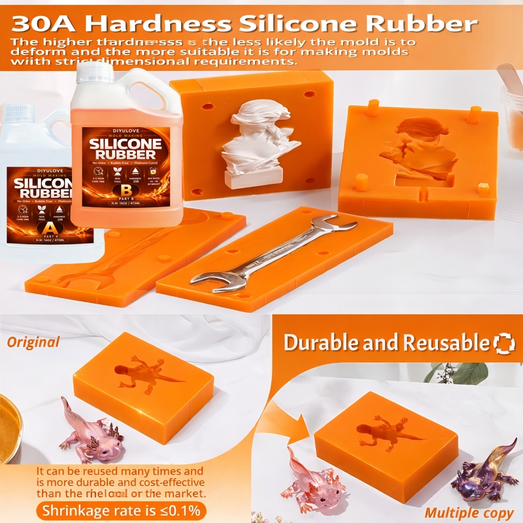 Liquid Silicone Rubber Kit,Hig – обзор и цена Resin Art Tools