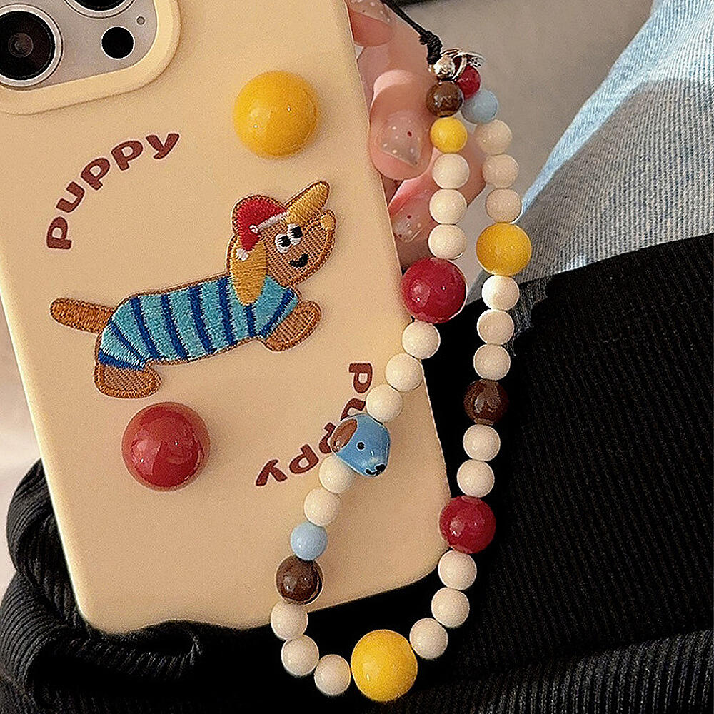 Cute Dog Bear Cheese Pendant M – обзор и цена Resin Art Phone Case