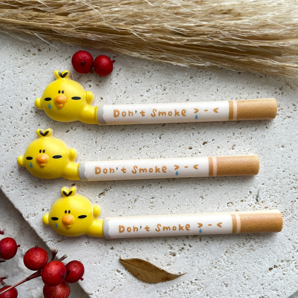 2pcs yellow chicken don't smok – обзор и цена Resin Art Phone Case