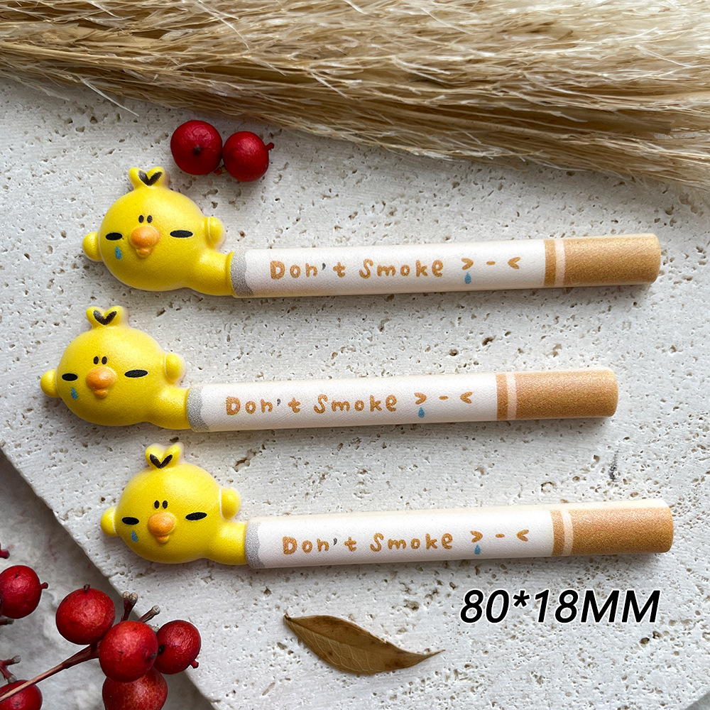 2pcs yellow chicken don't smok – обзор и цена Resin Art Phone Case