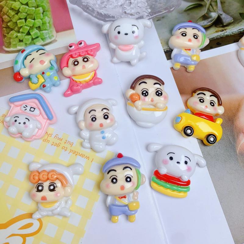 10Pcs/set Crayon Shin-chan Cro – обзор и цена Resin Art Phone Case