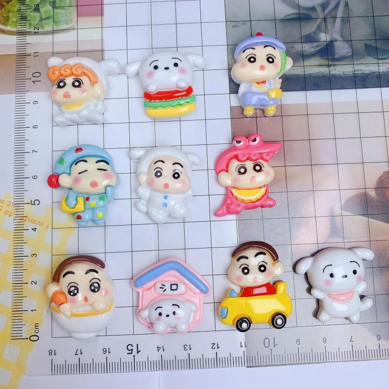10Pcs/set Crayon Shin-chan Cro – обзор и цена Resin Art Phone Case