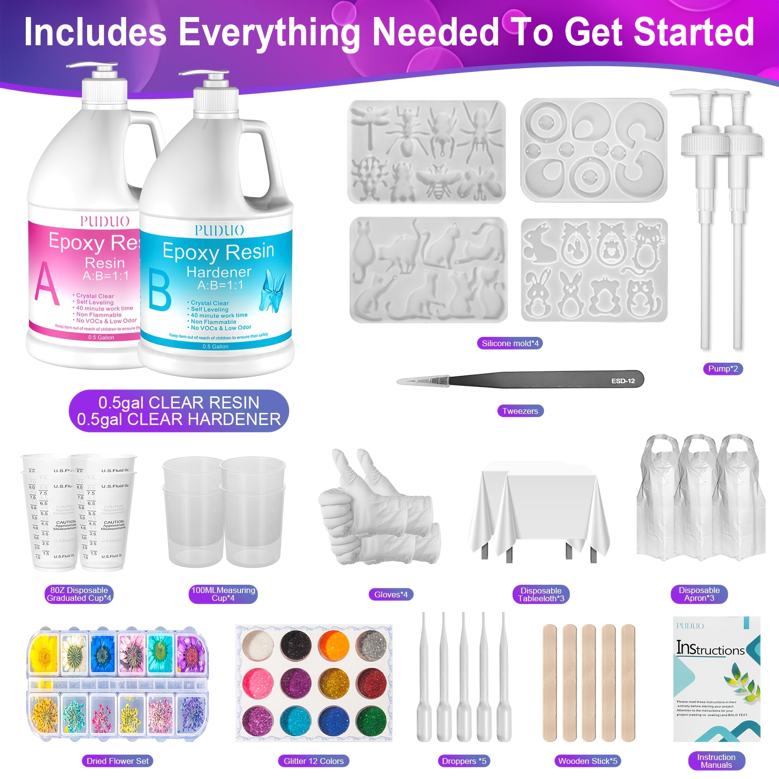 [Pro Epoxy Resin Kit] 1 Gallon – обзор и цена Resin Art Pro
